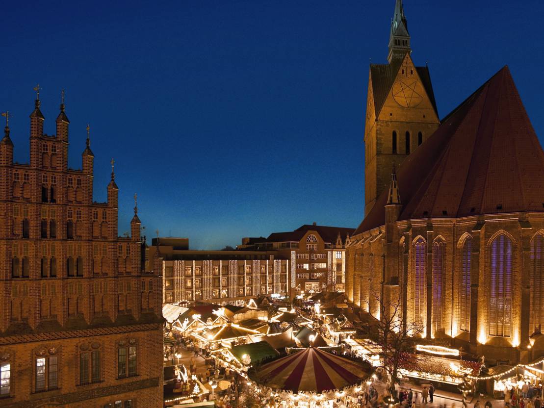 Christmas market old town Impression Christmas market Hannover